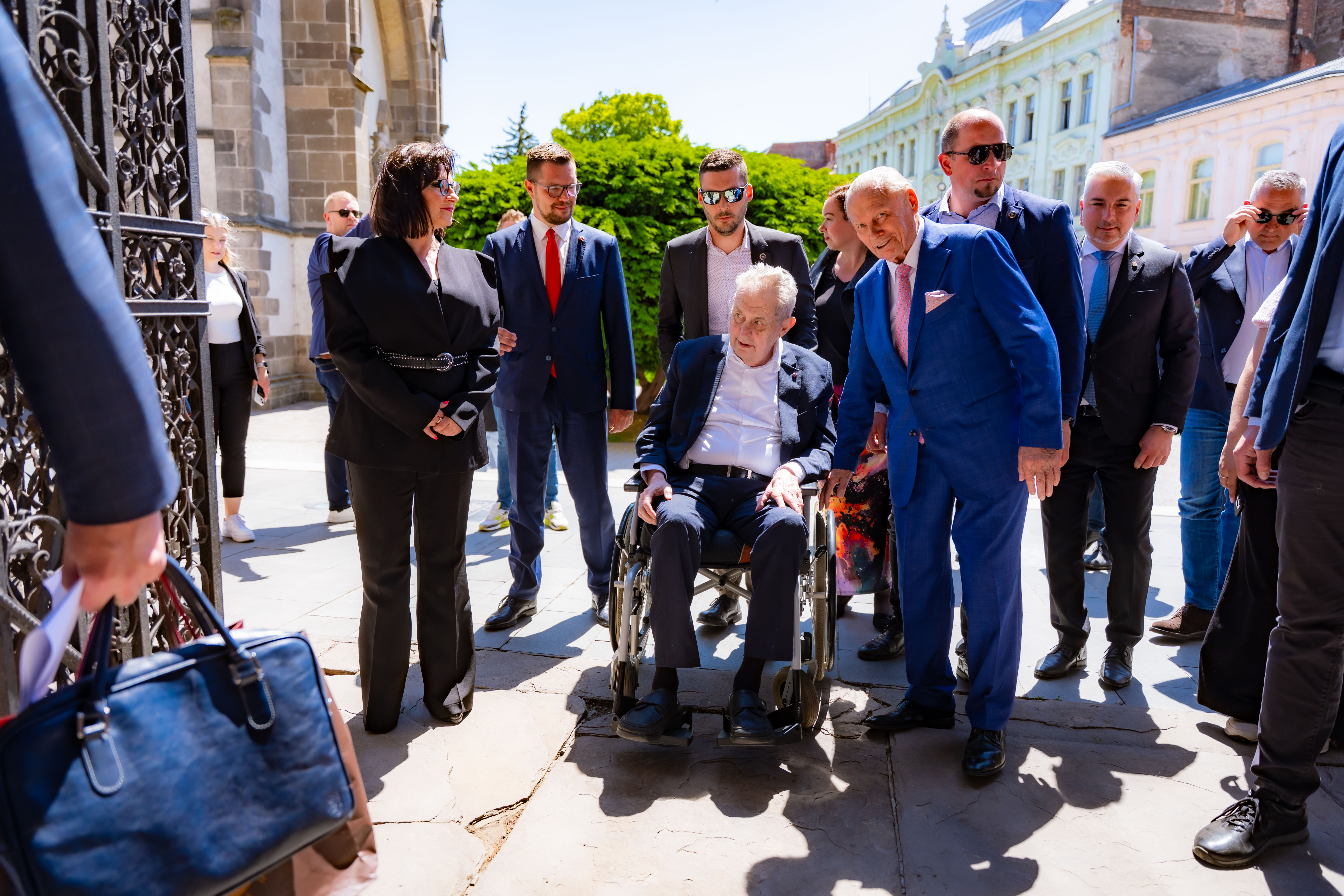 Prezident ZEMAN V Kosiciach so Schusterom -1-38